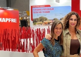 Raquel Hernández, directora comercial de MAPFRE en Vida, Salud y Seguros financieros, e Inés Travieso, directora comercial de MAPFRE en Protección Patrimonial y Empresas.