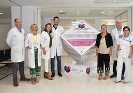 Presentación de la campaña en el hospital Santa Bárbara