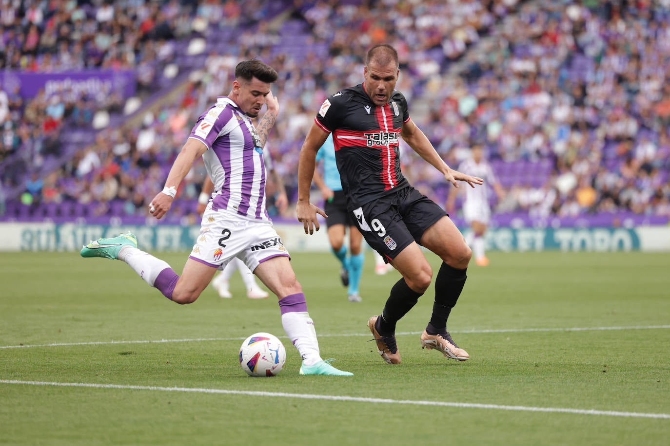 El partido entre el Real Valladolid y el Cartagena, en imágenes