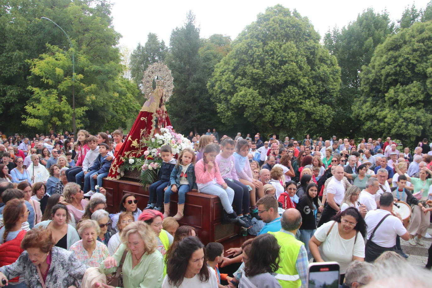 Romería de la Virgen del Henar pasada por agua