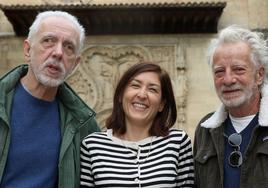 Fernando Trueba, Pepa Blanes y Javier Mariscal, en Hay Festival.