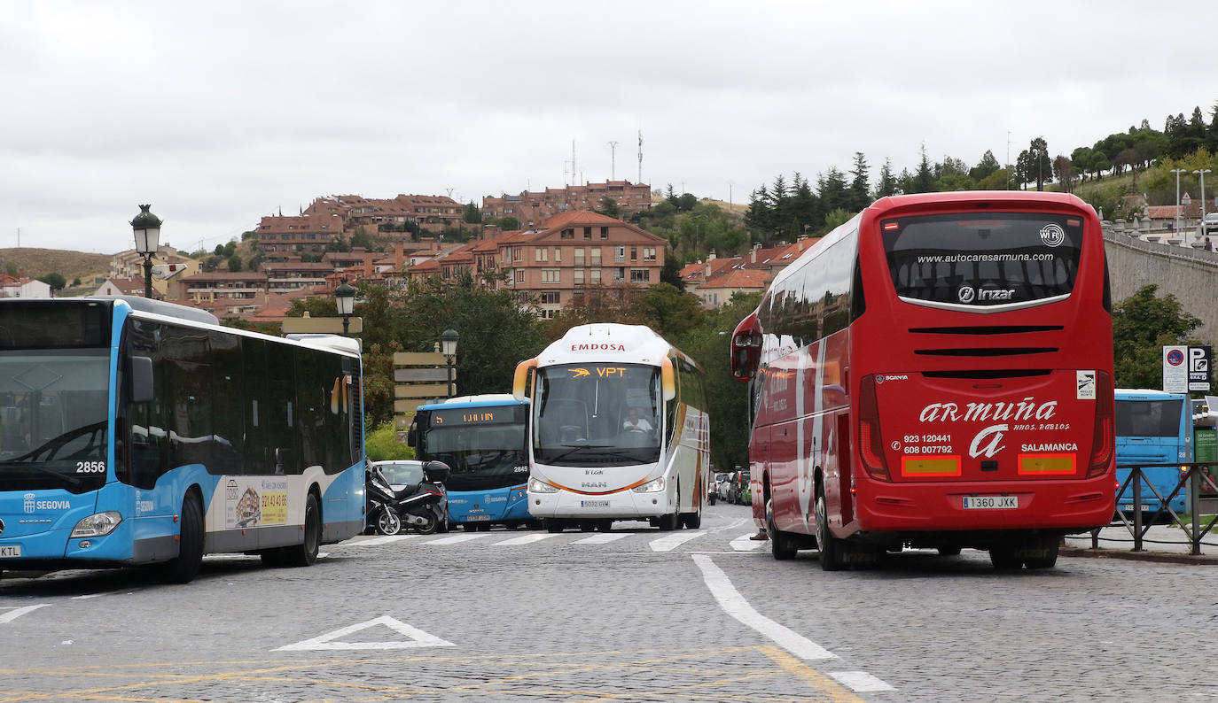 Primer ensayo con lanzaderas desde el Acueducto