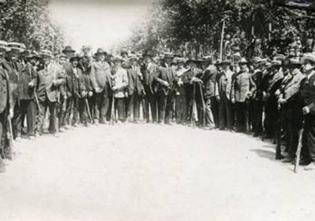 Somaten en el Campo Grande en 1928.