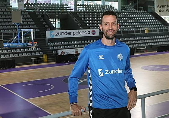 Marco Justo, en el Pabellón de Palencia.