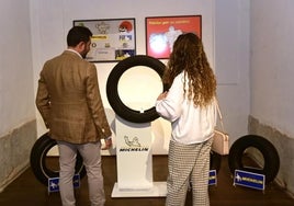 Los clásicos neumáticos no faltan en la exposición