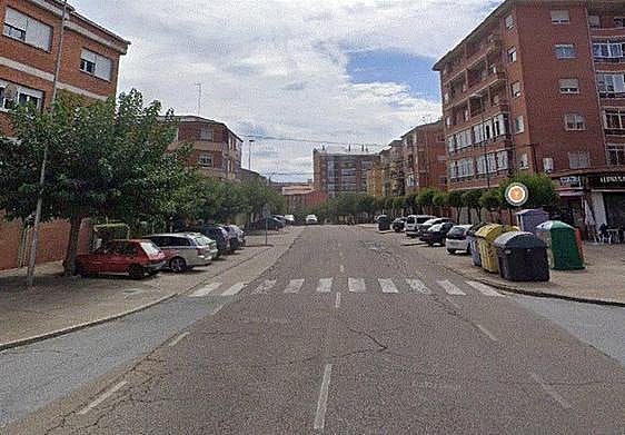 Calle Pandorado de Astorga, donde se ha producido el siniestro.
