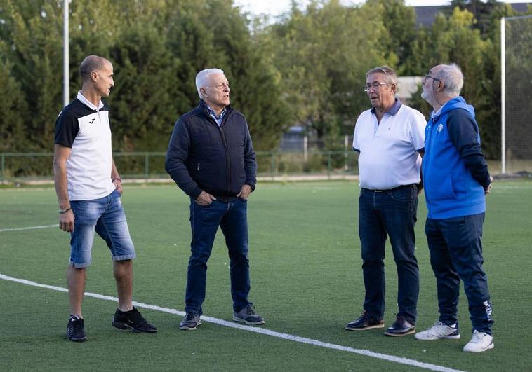 Boubker Zahir Zahir y José Antonio Granado (Juventud Rondilla), Juan José Asenjo Fernández (Unión Delicias) y Benjamín Santos (CD Arces).