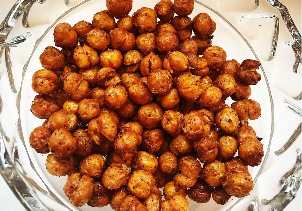 Garbanzos tostados y especiados, el snack perfecto