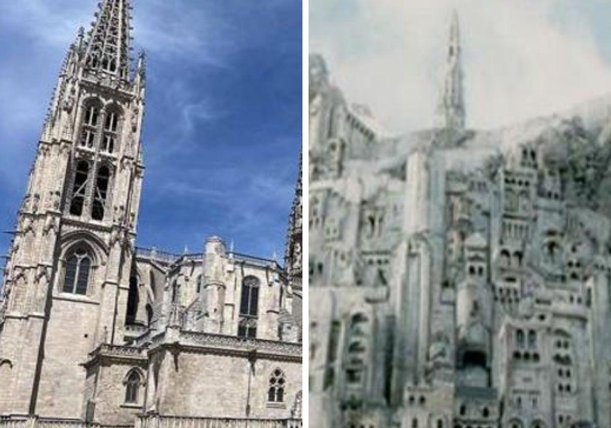 La Catedral de Burgos y la torre que corona Minas Tirith.