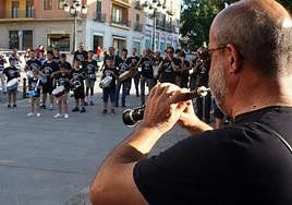 Dulzaineros en una fiesta en Segovia.