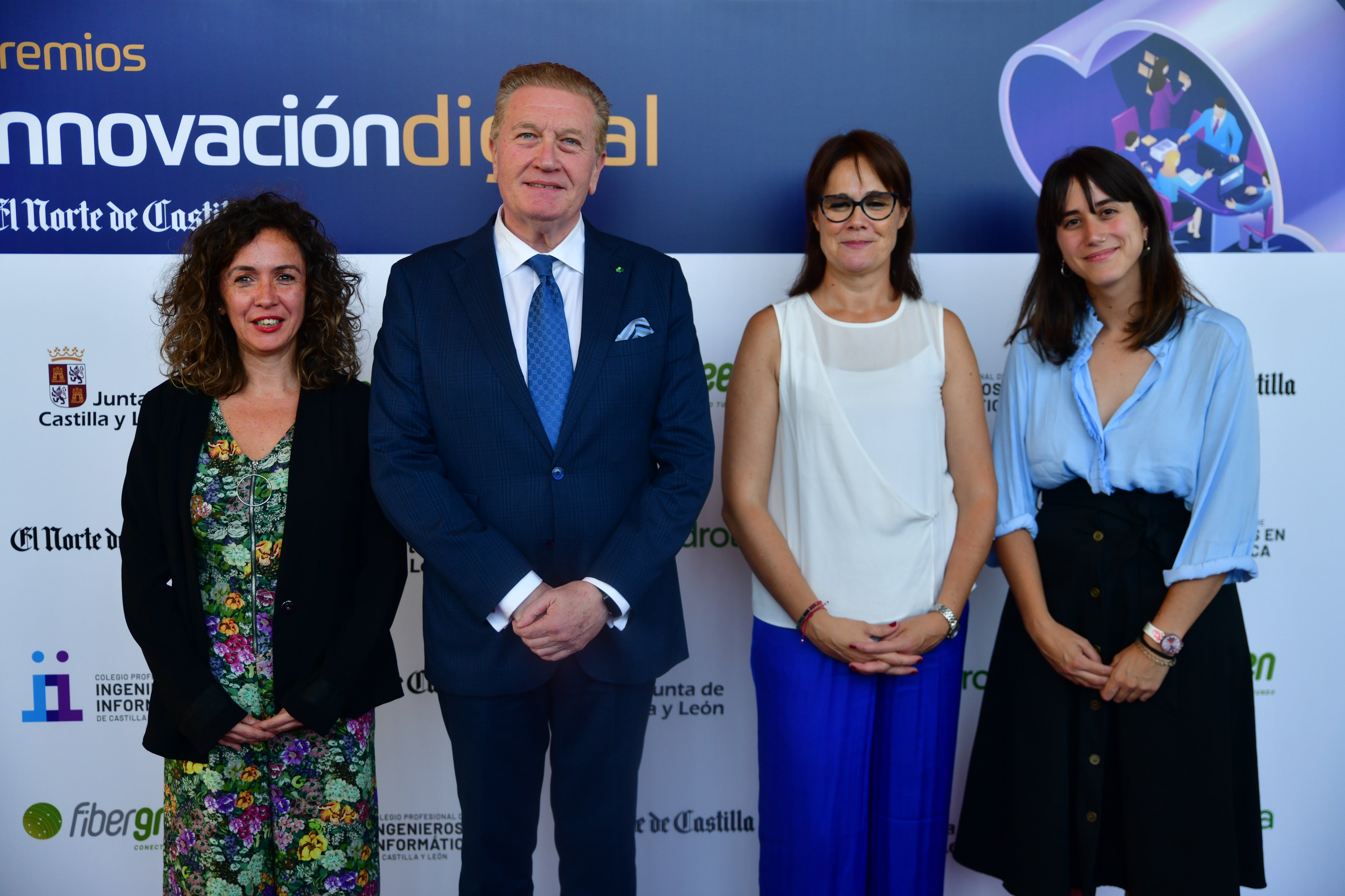 Eva Martín, Juan Pablo Torres, Vanessa García y Esther Martín.