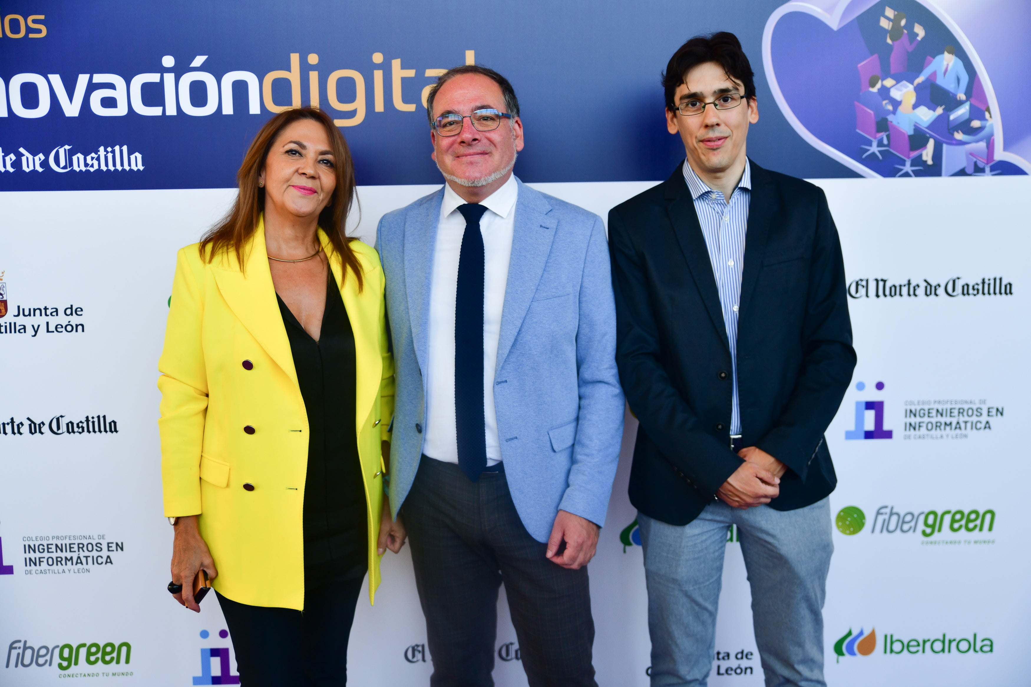 Blanca López, Julio César Miguel y Juan Jambrina (Colegio de Ingenieros en Informática de Castilla y León).