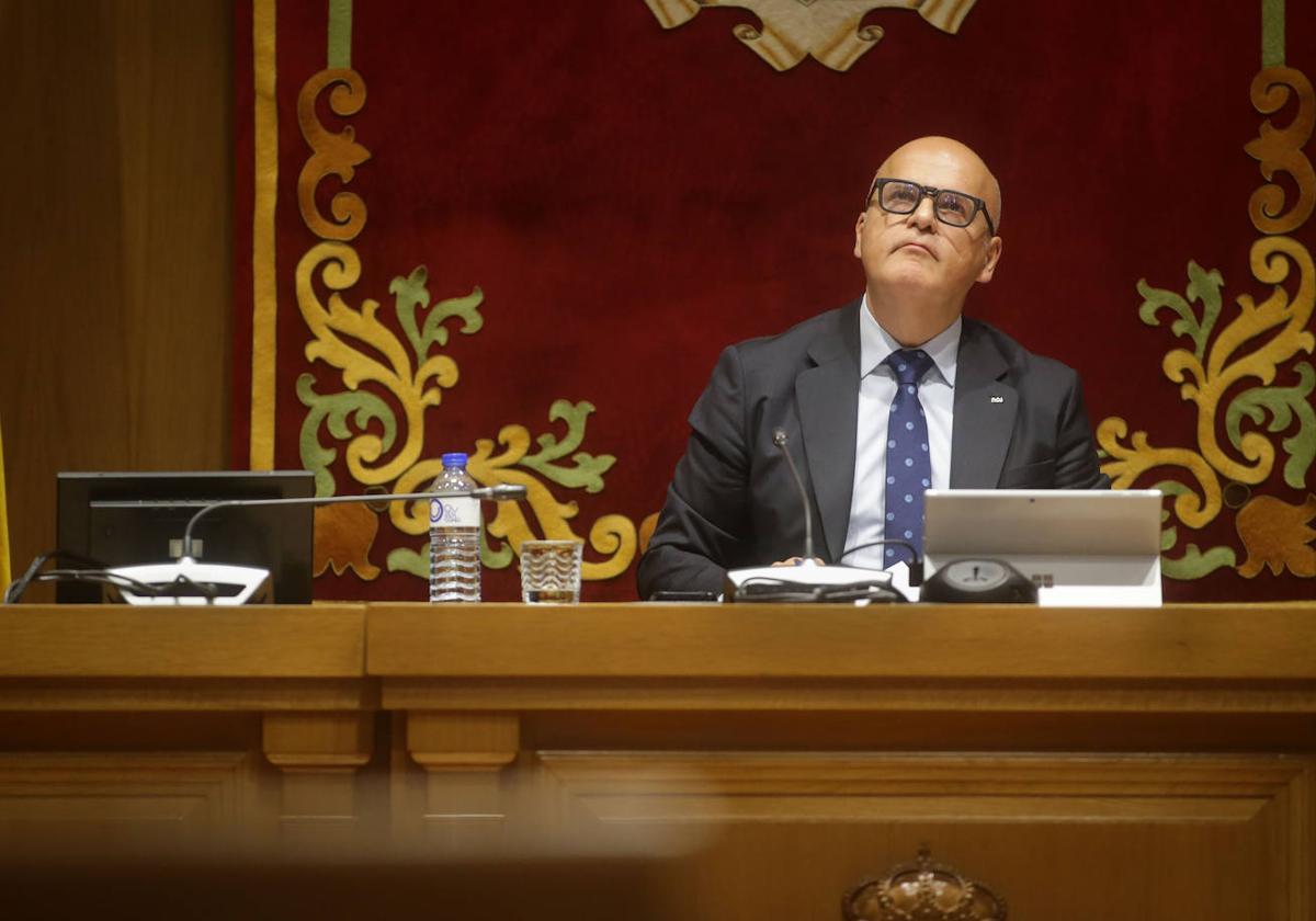 José Manuel Baltar, el pasado junio, cuando todavía era presidente de la Diputación de Ourense.