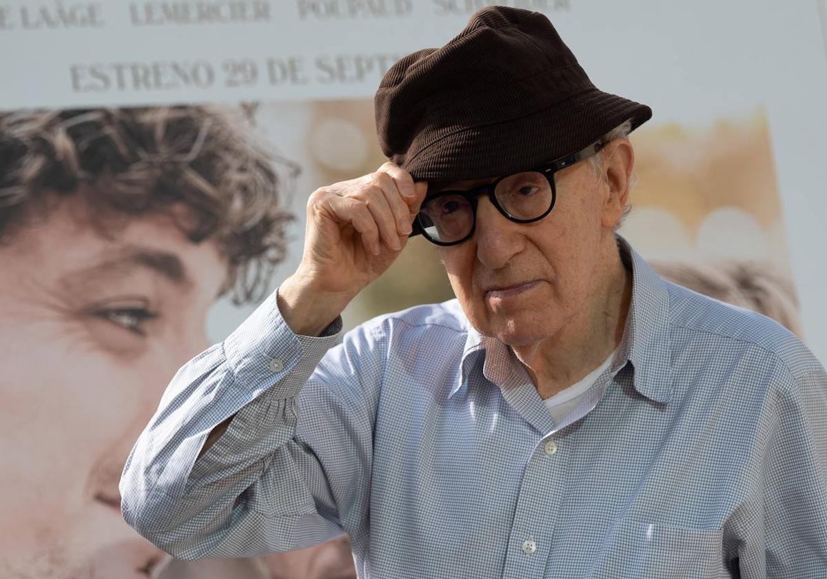 Woody Allen en la presentación del filme el mes pasado en Barcelona.