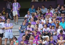 Aficionados en el estadio José Zorrilla