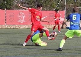 Una jugada del partido disputado en Santa Marta.