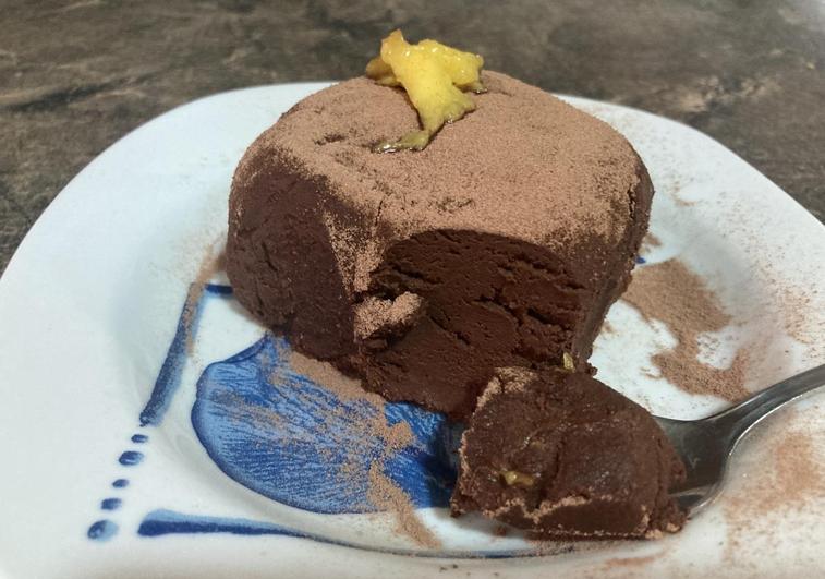 El postre, listo para degustar.