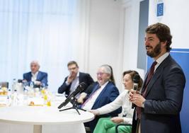 Juan García-Gallardo (Vox), en su intervención en el Comité de las Regiones en la jornada sobre el desafío de la automoción.