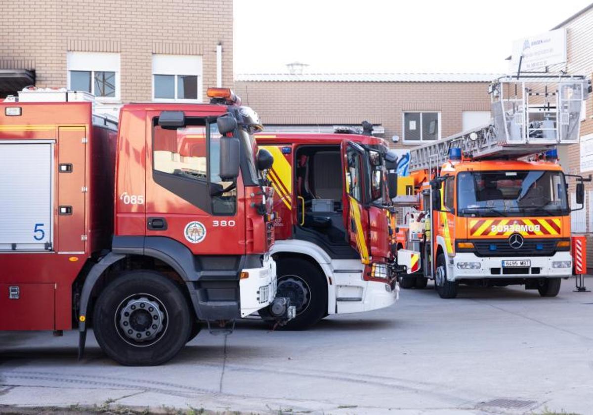 Camiones de bomberos durante una intervención anterior en Valladolid.