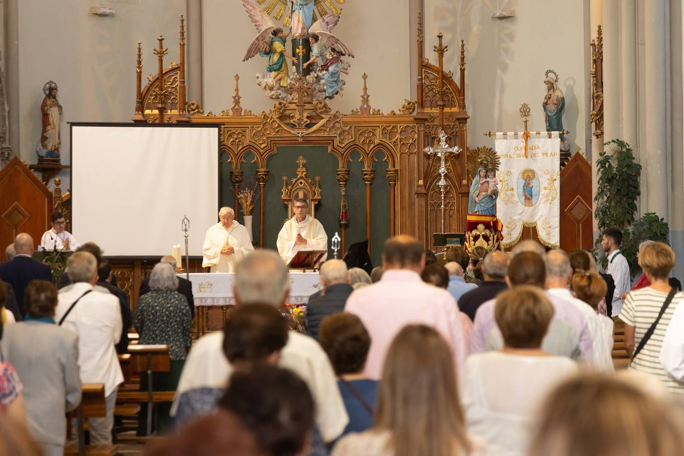 Las imágenes de la procesión de la patrona de Pilarica