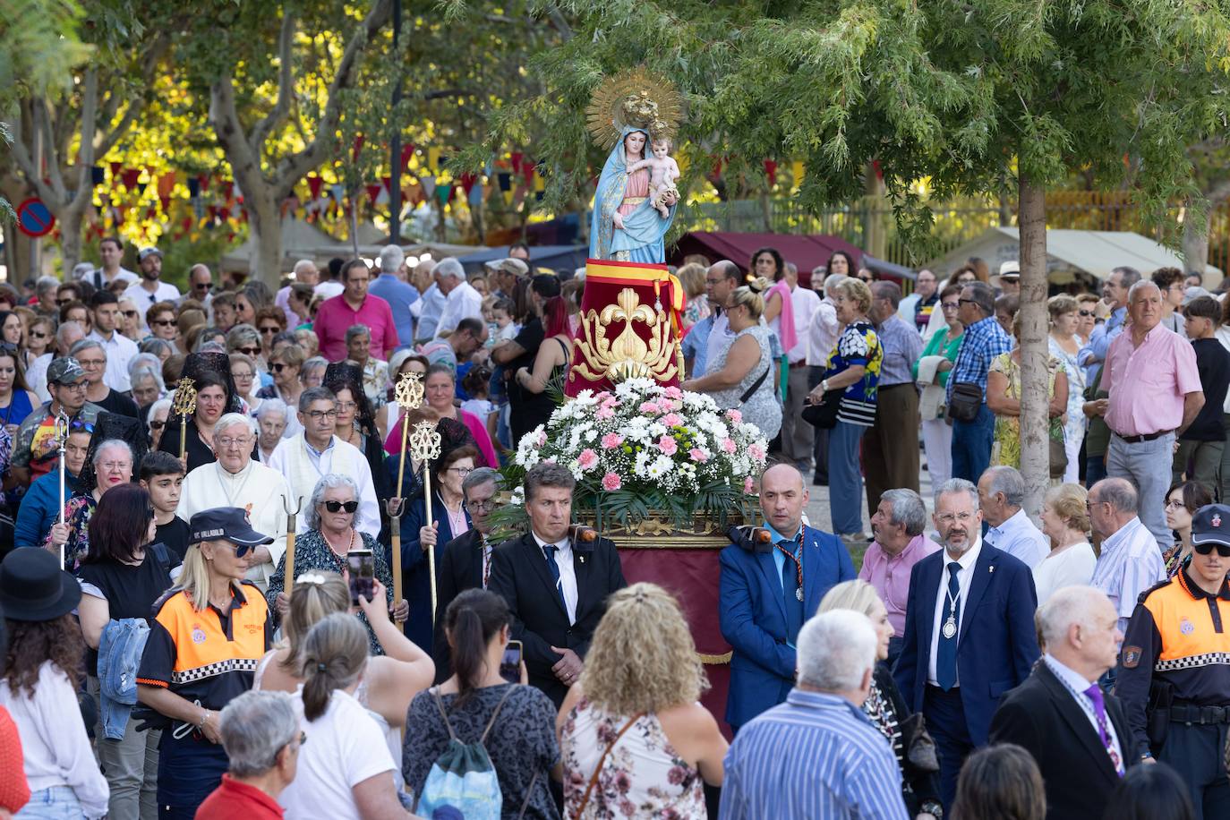 Las imágenes de la procesión de la patrona de Pilarica