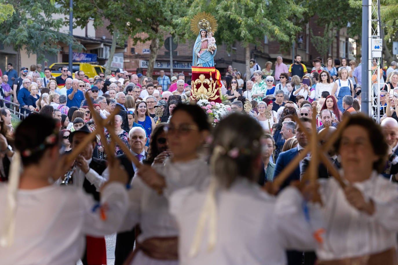 Las imágenes de la procesión de la patrona de Pilarica