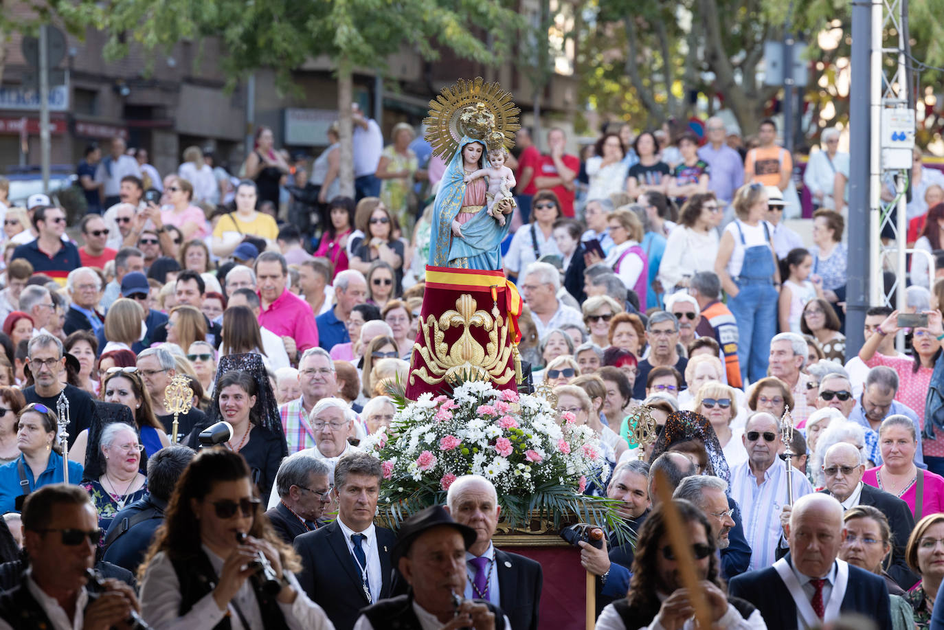 Las imágenes de la procesión de la patrona de Pilarica