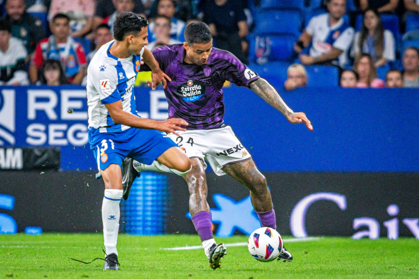 La derrota del Real Valladolid ante el Espanyol, en imágenes