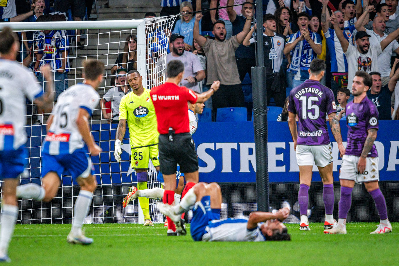 La derrota del Real Valladolid ante el Espanyol, en imágenes