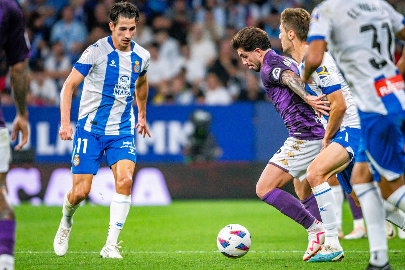 La derrota del Real Valladolid ante el Espanyol, en imágenes