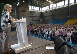 La vicepresidenta de la Diputación en el acto del Día de la Mujer Rural en Carrión.