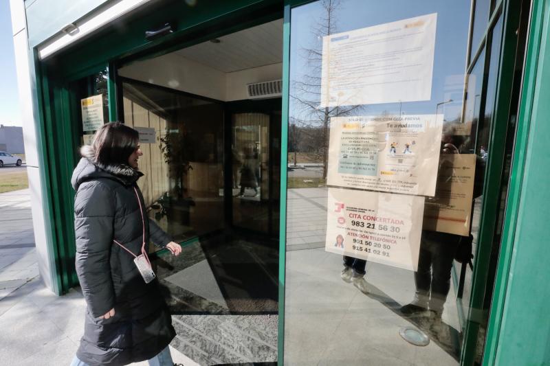 Oficina de la Seguridad Social en la calle Sajambre en Valladolid