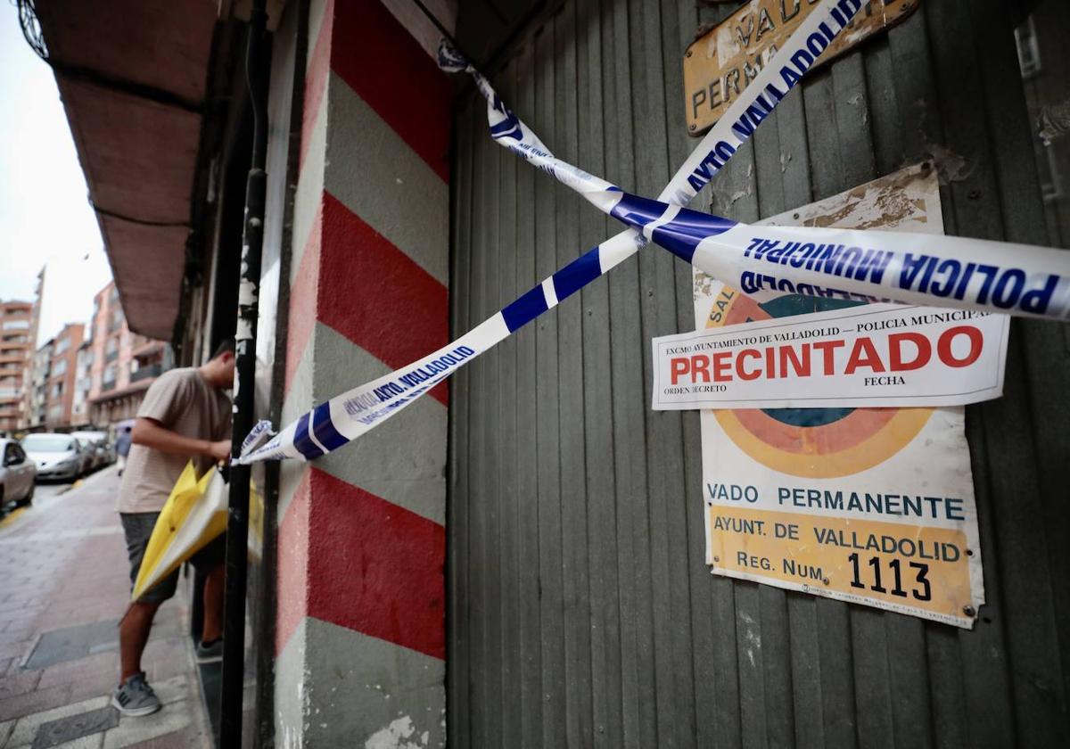 El local, horas después del incendio.