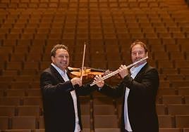 Eusebio Sacristán, patrono fundador y Juan Carlos Rodríguez, patrono de Honor de la Fundación Eusebio Sacristán