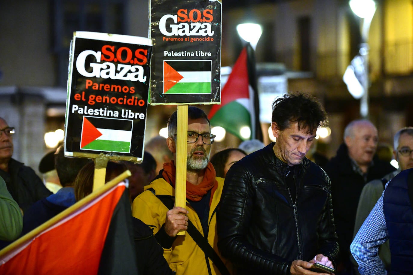 La concentración en apoyo al pueblo palestino realizada en Fuente Dorada