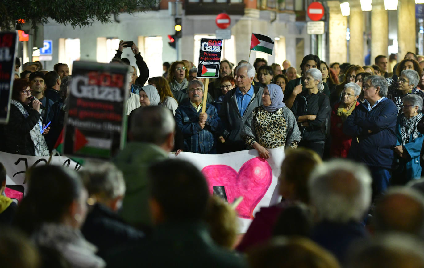 La concentración en apoyo al pueblo palestino realizada en Fuente Dorada