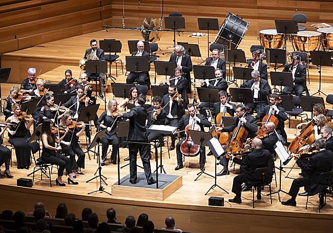 Un momento del concierto de la Oscyl.