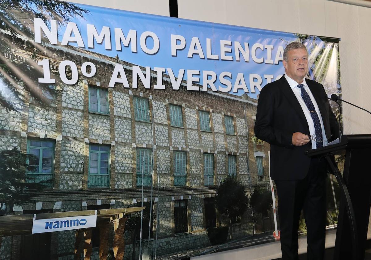 Morten Brandtzaeg, CEO del Grupo Nammo, en su intervención en la fiesta.