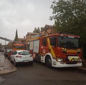 Una chimenea provoca un incendio en una vivienda de Viana de Cega