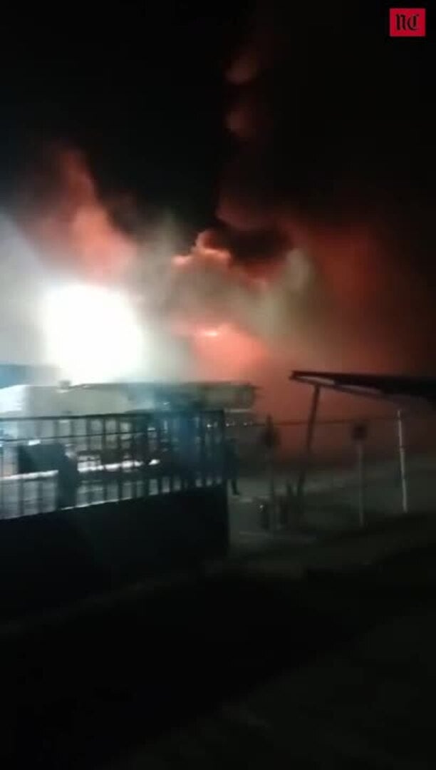 Incendio en una fábrica de carrocerías en Sanchonuño, Segovia