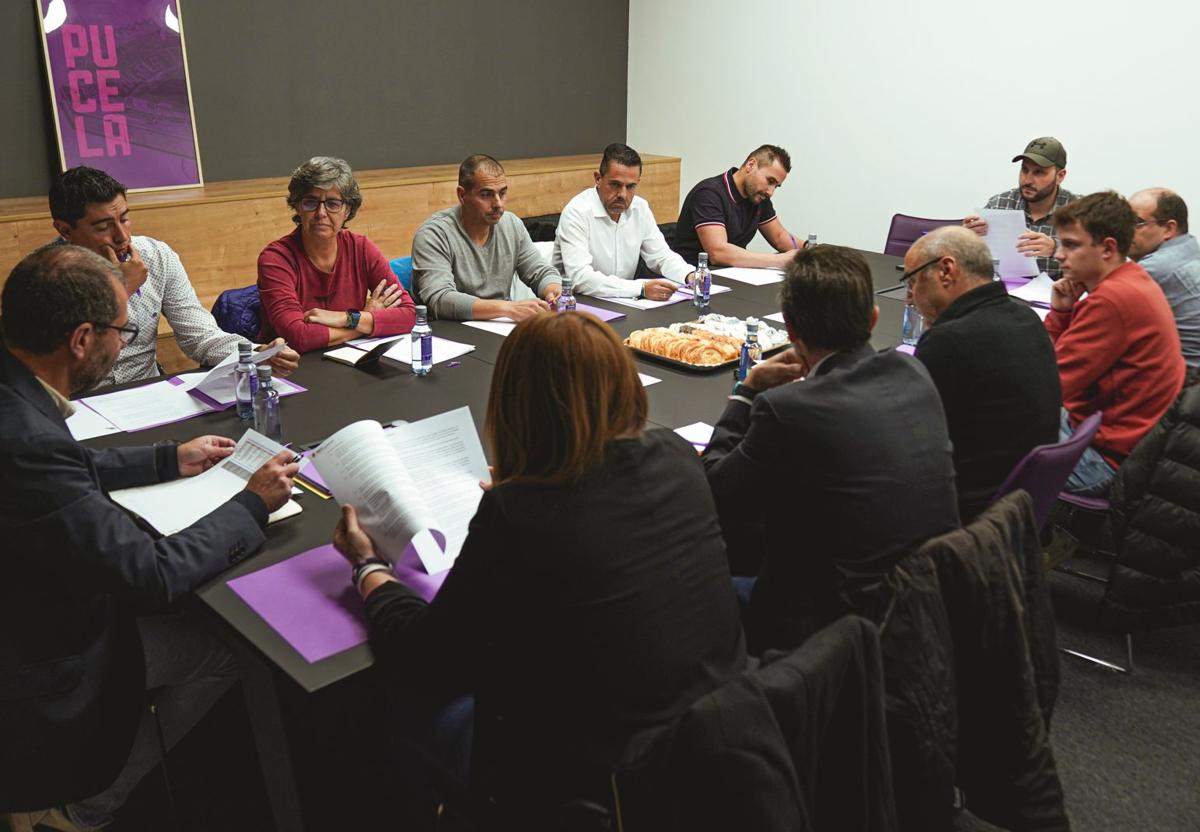 Reunión del Comité Consultivo del Aficionado del Real Valladolid, este martes en el estadio José Zorrilla.