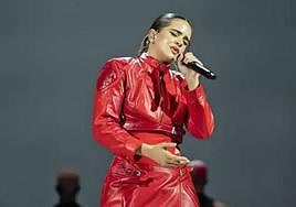 Rosalía en uno de sus conciertos.