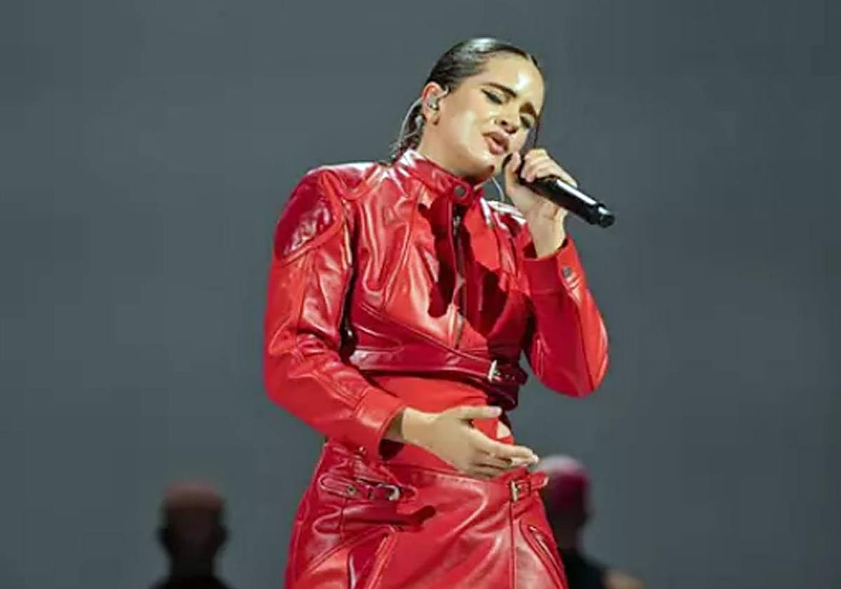 Rosalía en uno de sus conciertos.