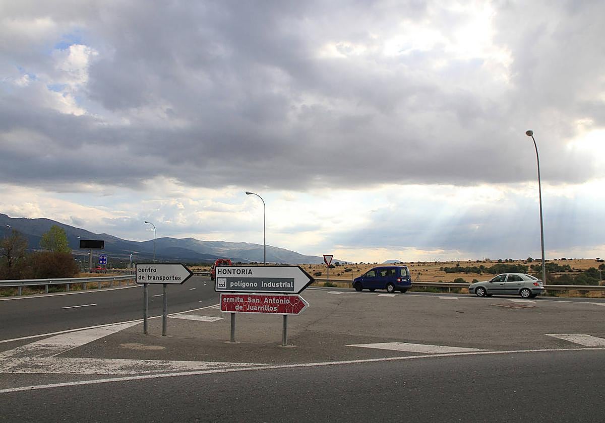 Zona en la que se construirá la rotonda de acceso a Prado del Hoyo.