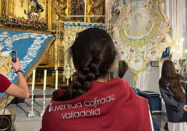 Juventud Cofrade Valladolid en la visita al Paso Azul en Lorca (Murcia).