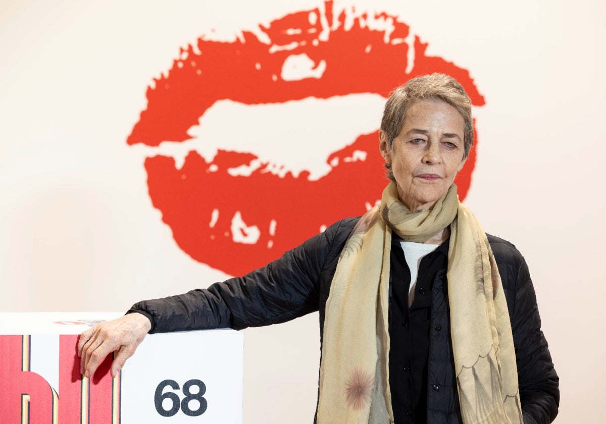 Charlotte Rampling visita Valladolid con motivo de la Espiga de Honor de la 68ª Seminci.