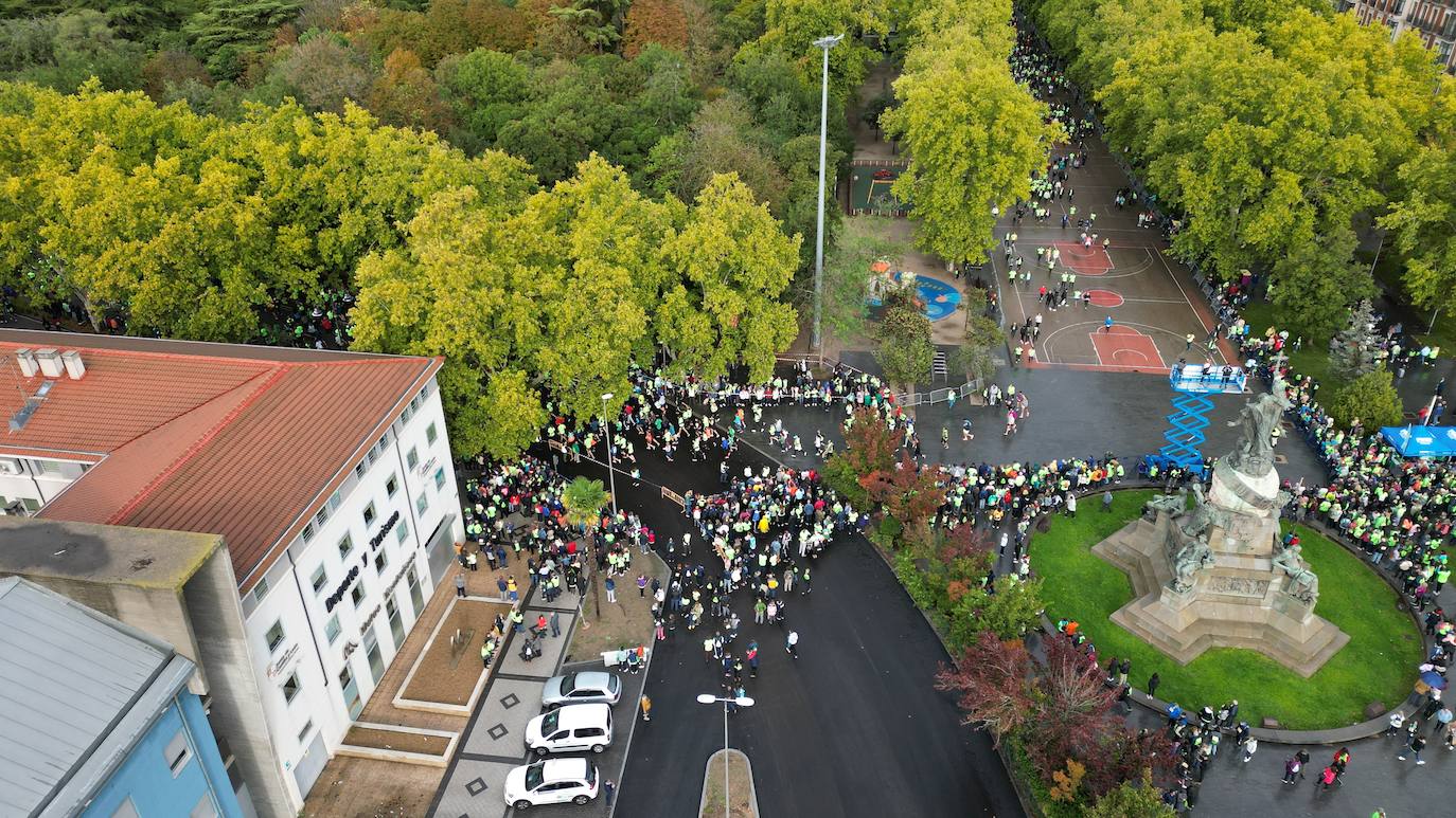 La Marcha contra el Cáncer, vista desde el cielo