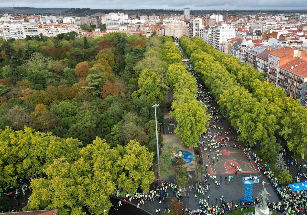 La Marcha contra el Cáncer, vista desde el cielo