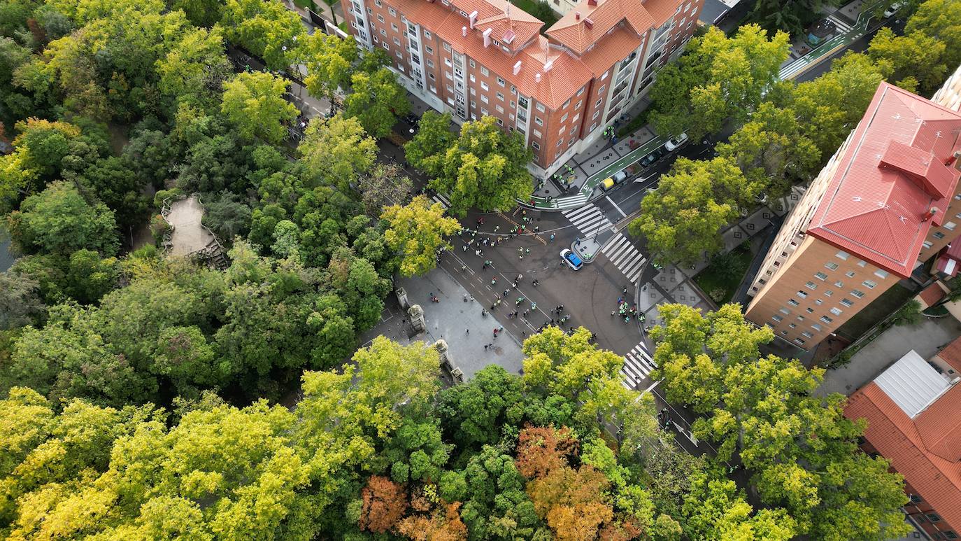 La Marcha contra el Cáncer, vista desde el cielo