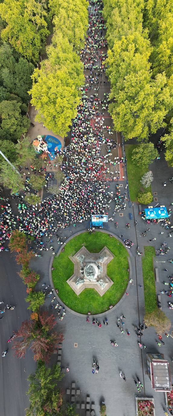 La Marcha contra el Cáncer, vista desde el cielo